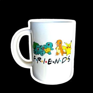 Personalized name Pokémon “friends” mug
